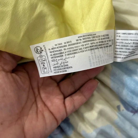 Abercrombie & Fitch Yellow Pleated Strapless Cocktail Dress - Picture 6 of 8